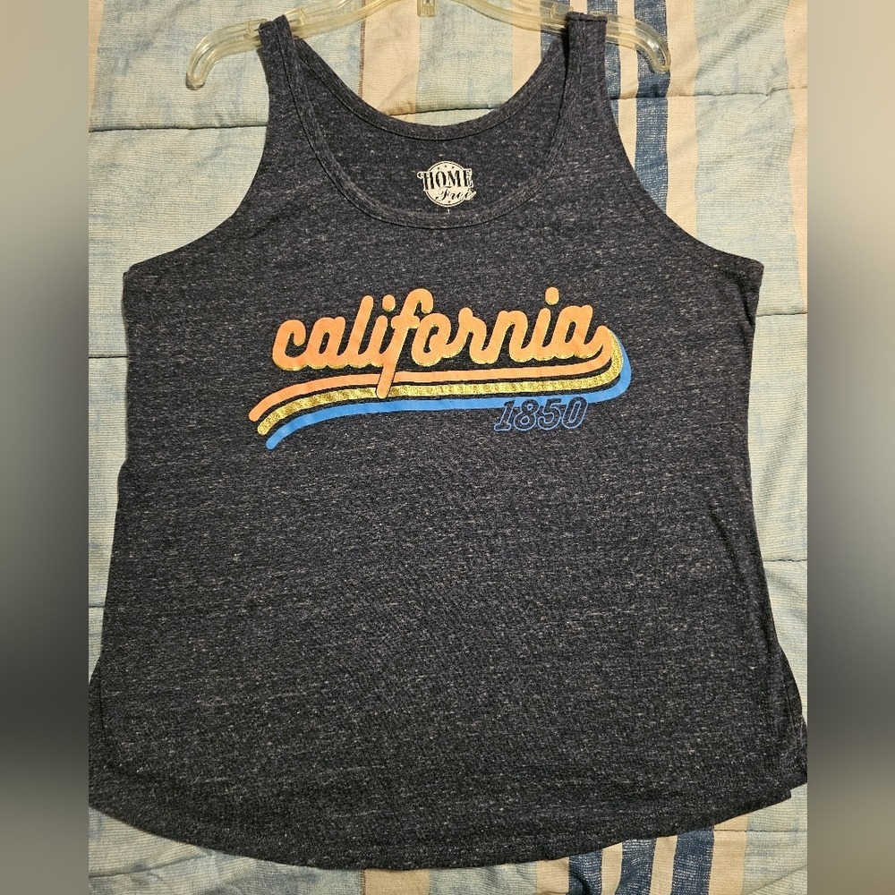 Home Free California 1850 Blue Tank Top